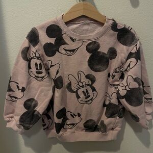 Zara Mickey sweater and pants